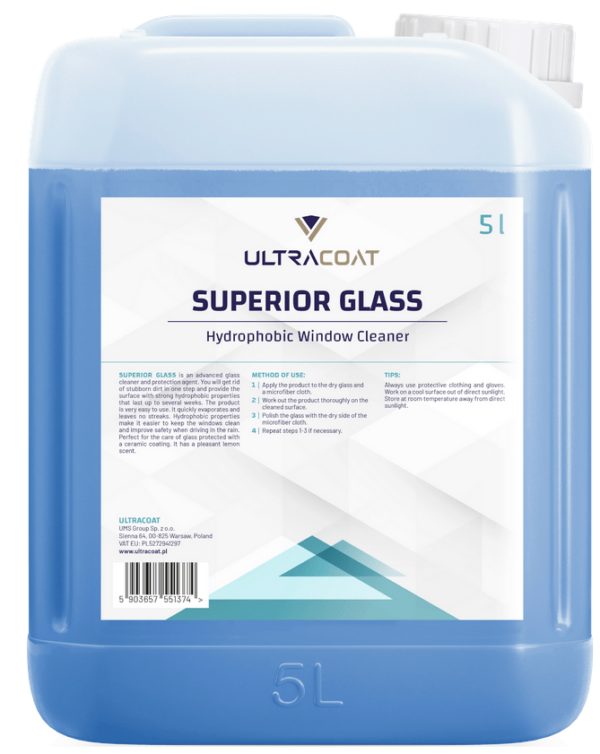 Ultracoat Superior Glass 5L - płyn do mycia szyb