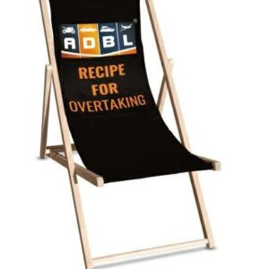 ADBL Sunbed - drewniany leżak z logo ADBL